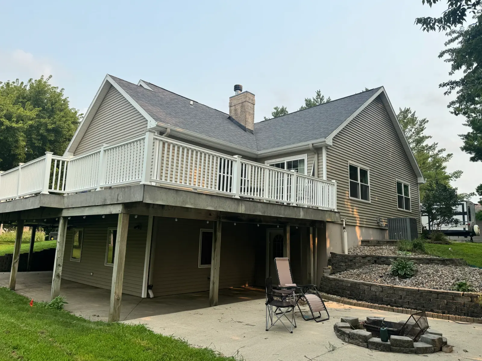 10908 NW 107th Street, Granger, Iowa - Rear Elevation And Deck